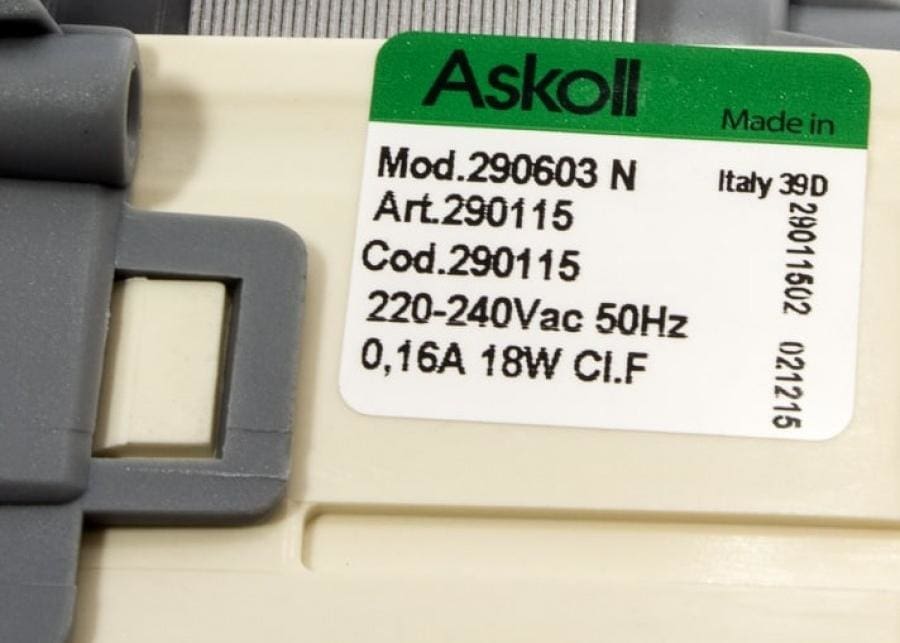1247930009 Universal Genuine Electrolux 18W Askoll Recycling Pump