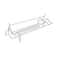 1441780 Westinghouse Simpson Electrolux Fridge Freezer Half Width Left Side Door Shelf NLA
