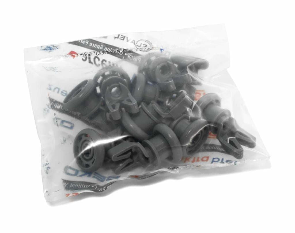 1885800500 BEKO Dishwasher Upper Basket Wheel - Pack / Set of 10