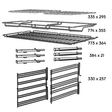 AEG Electrolux Oven Wire Racks & Side Rails - 0327001351